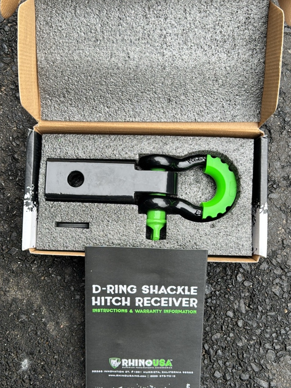 RHINO USA Heavy duty Shackle Hitch Receiver